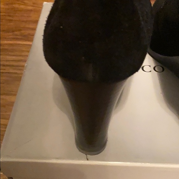 Black Suede Franco Sarto Suede Boot - Picture 6 of 8